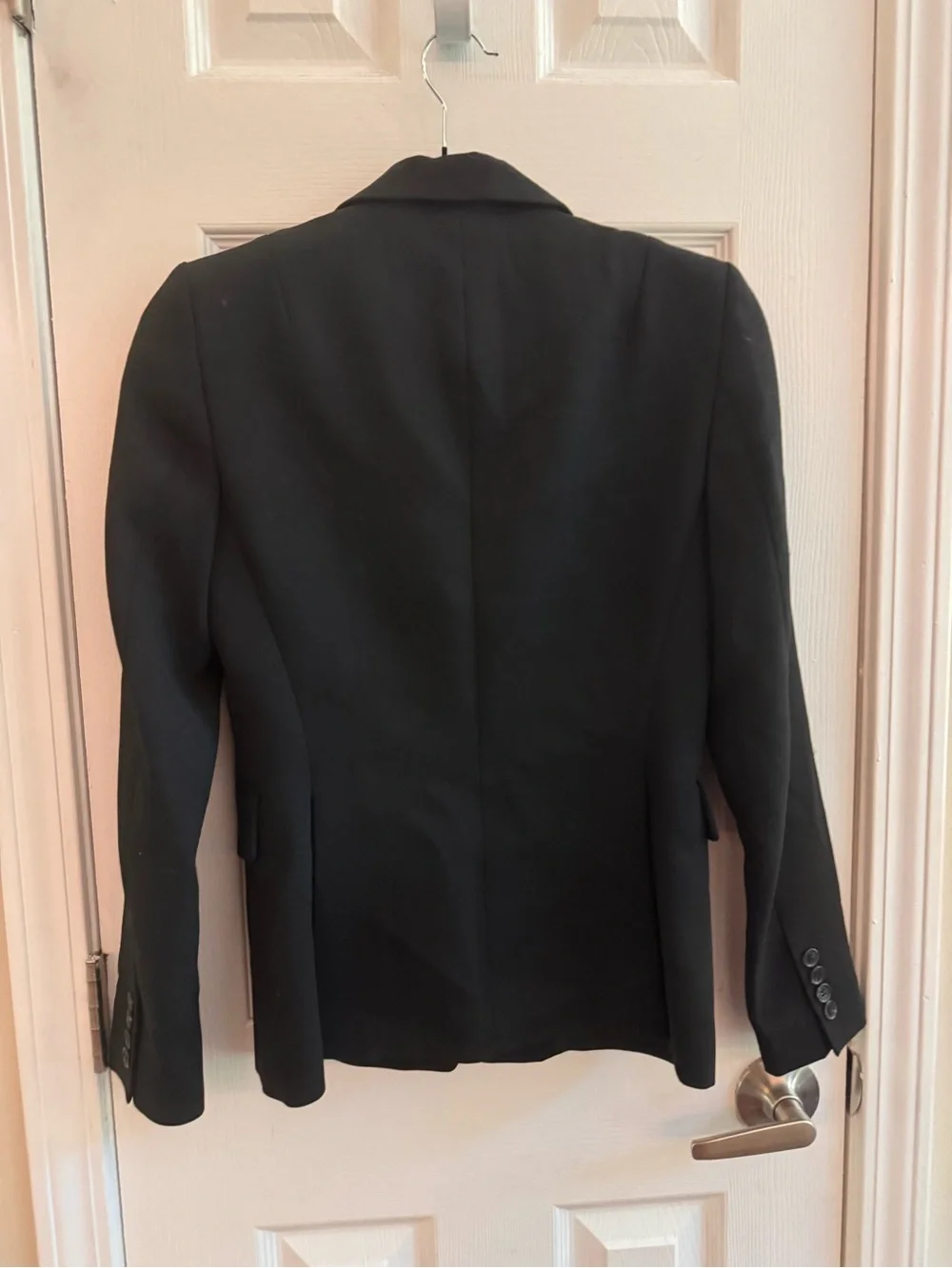 J. CREW Black Wool Classic 3 Button Blazer Dress Size 2